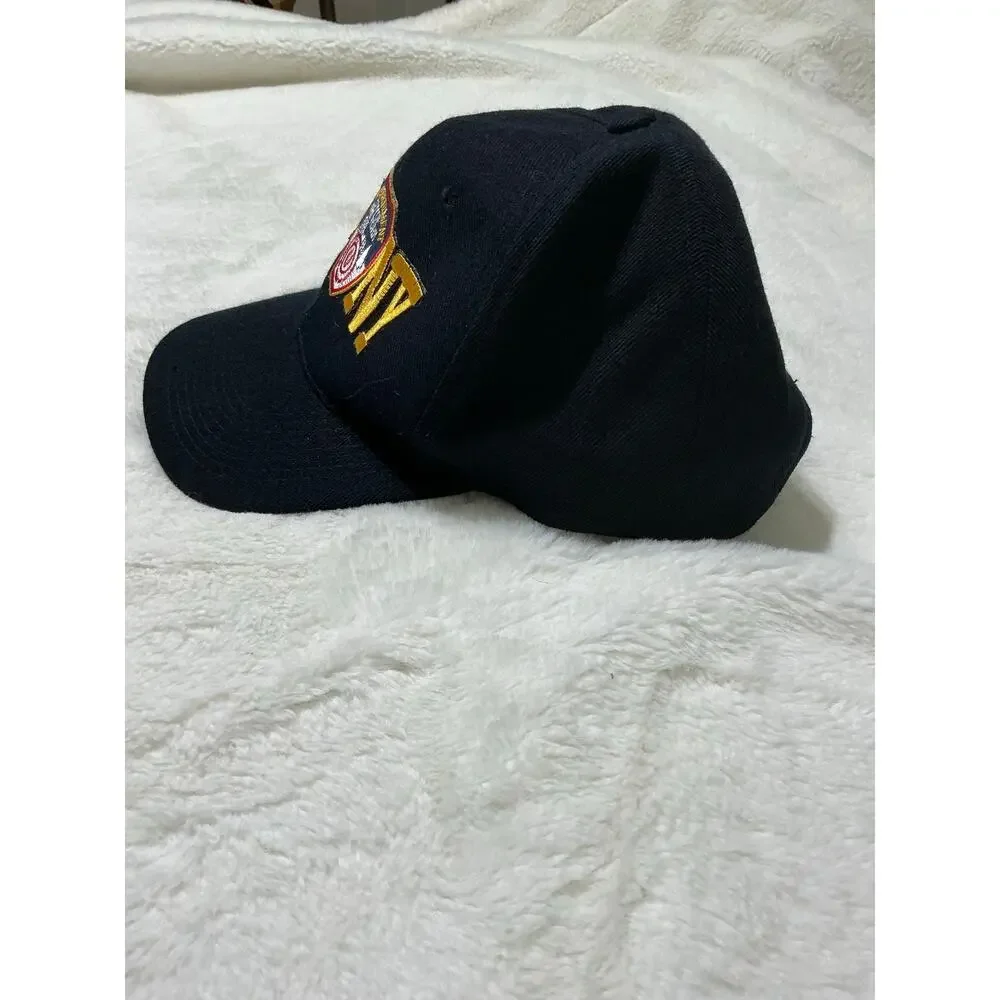 FDNY Fire Department New York Adjustable Black Baseball Cap Hat Embroidered